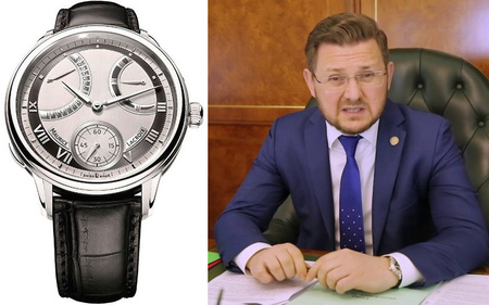 Мэр Махачкалы Салман Дадаев замечен с часами стоимостью 500 тыс рублей