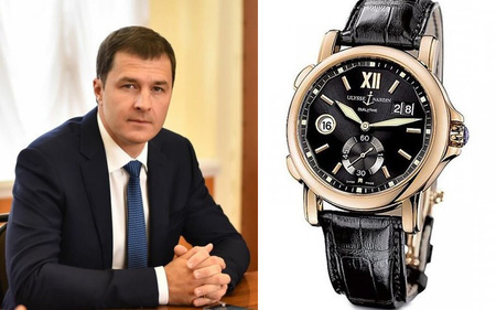 Мэр Ярославля Владимир Волков носит часы стоимостью 1,5 млн рублей