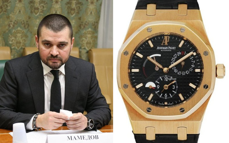 Аудитор Счетной палаты Сергей Мамедов носит часы стоимостью 3,1 млн рублей