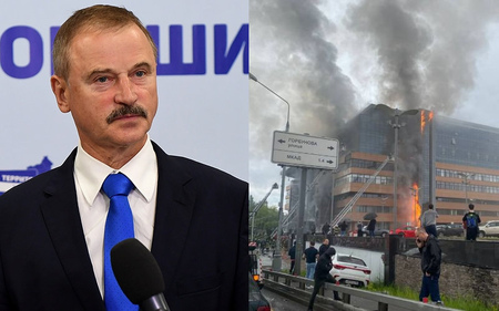 Депутат Госдумы Сергей Веремеенко может иметь отношение к недавно горевшему бизнес-центру «Гранд Сетунь плаза»
