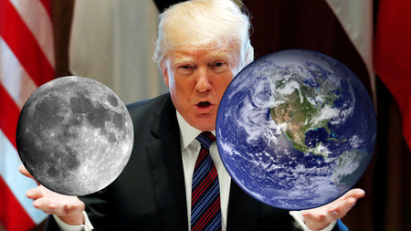 День АСТРОНАВТИКИ. Дональд Трамп заявил о праве США на использование ресурсов Луны