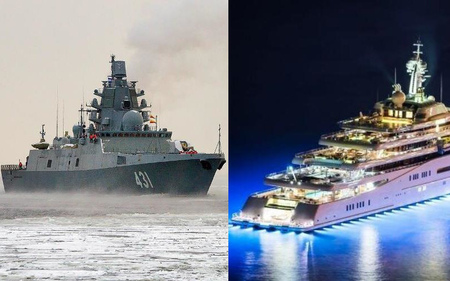 Российские олигархи предпочитают яхты, стоимость которых в разы выше стоимости фрегата «Адмирала Касатонова»