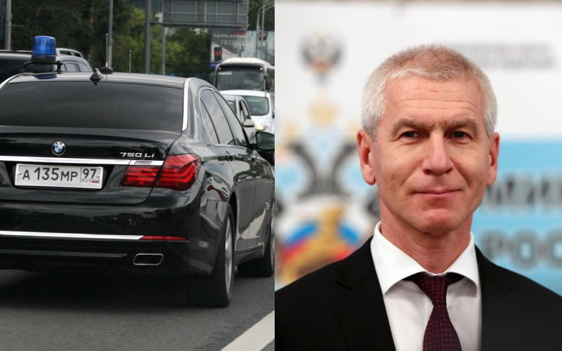 Министр спорта Олег Матыцин ездит на служебном автомобиле BMW стоимостью почти 10 млн рублей