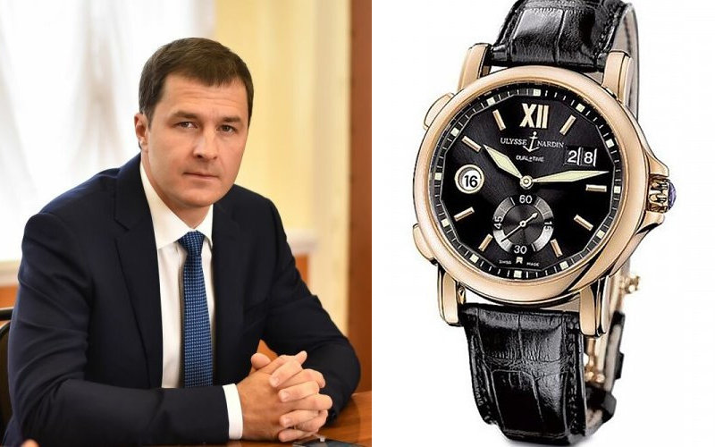 Мэр Ярославля Владимир Волков носит часы стоимостью 1,5 млн рублей