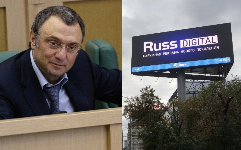 Рекламная империя Russ Outdoor бизнесмена-банкрота Левана Мирзояна может работать в интересах сенатора Сулеймана Керимова