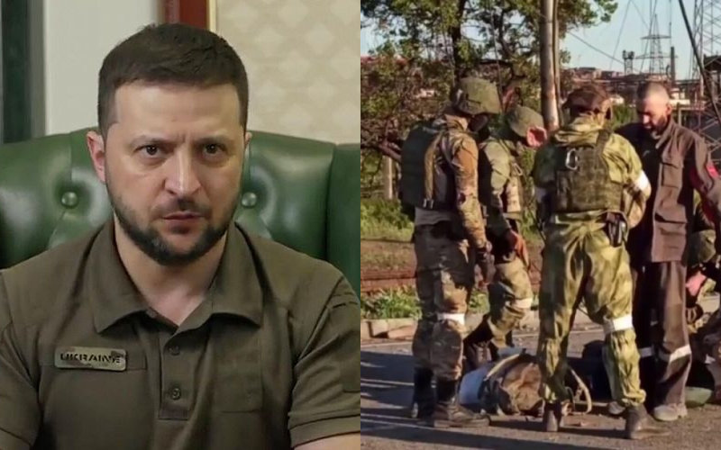 Боевики «Азова» массово сдаются в плен без условий, пока Зеленский рассказывают украинцам об эвакуации