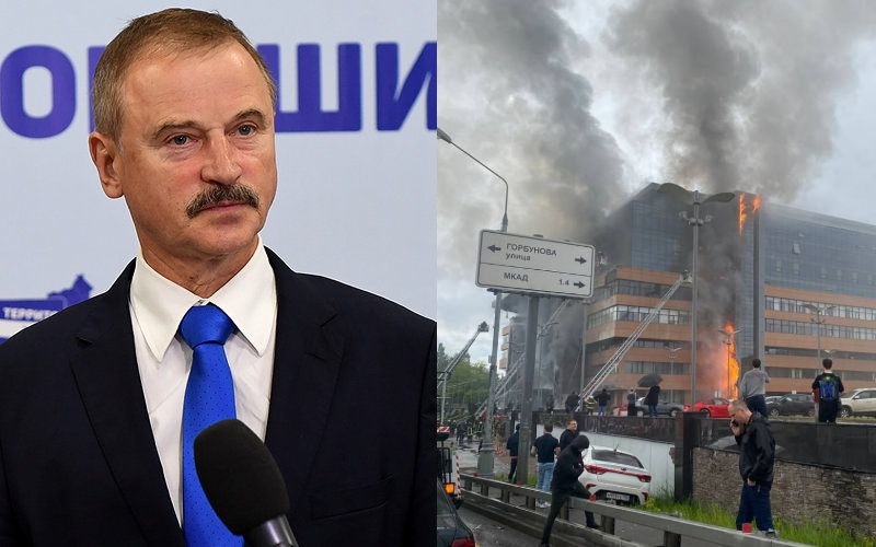 Депутат Госдумы Сергей Веремеенко может иметь отношение к недавно горевшему бизнес-центру «Гранд Сетунь плаза»