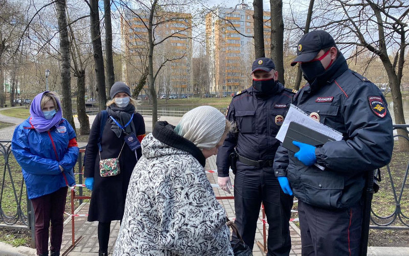 Спецрейд по выявлению нарушителей режима самоизоляции прошел в Можайском районе